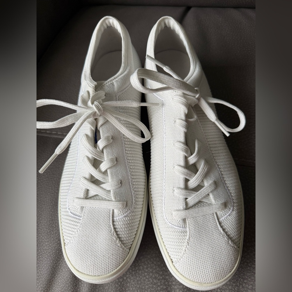 Rothy’s White Lace-Up Sneakers women’s Size 11